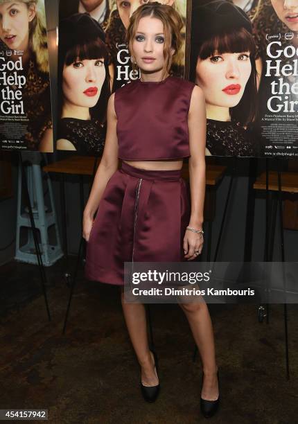 Emily Browning attends the "God Help The Girl" New York Special Screening at Nitehawk Cinema on August 25, 2014 in New York City.