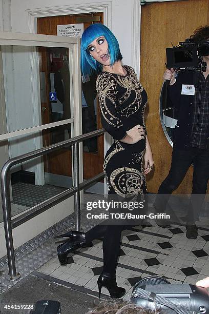 Katy Perry is seen on March 19, 2012 in London, United Kingdom.