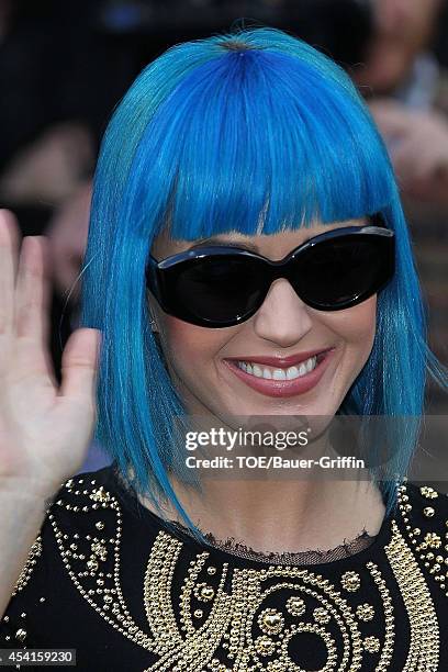 Katy Perry is seen on March 19, 2012 in London, United Kingdom.