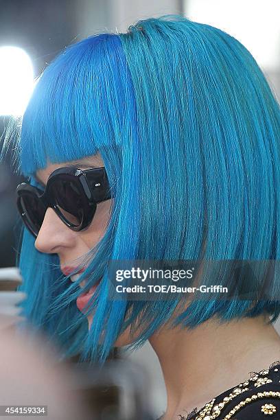 Katy Perry is seen on March 19, 2012 in London, United Kingdom.