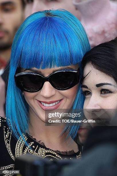 Katy Perry is seen on March 19, 2012 in London, United Kingdom.