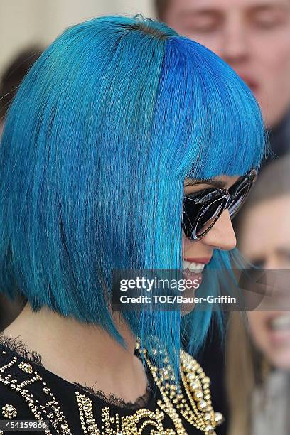 Katy Perry is seen on March 19, 2012 in London, United Kingdom.