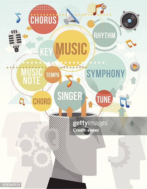 musical terms - chord stock illustrations