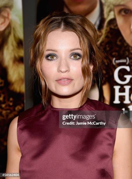 Emily Browning attends the "God Help The Girl" New York Special Screening at Nitehawk Cinema on August 25, 2014 in New York City.