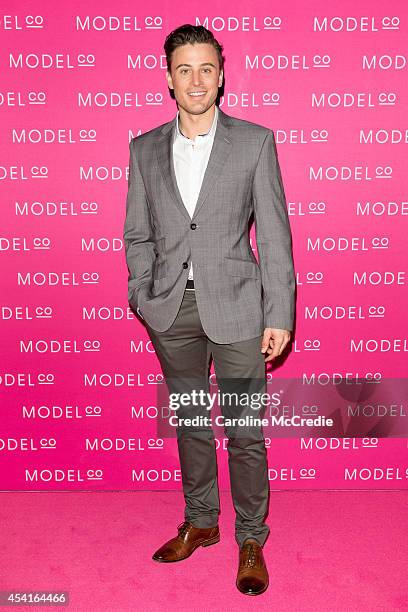 Presenter James Tobin attends the launch of ModelCo natural skincare collection at Customs House on August 26, 2014 in Sydney, Australia. ModelCo...