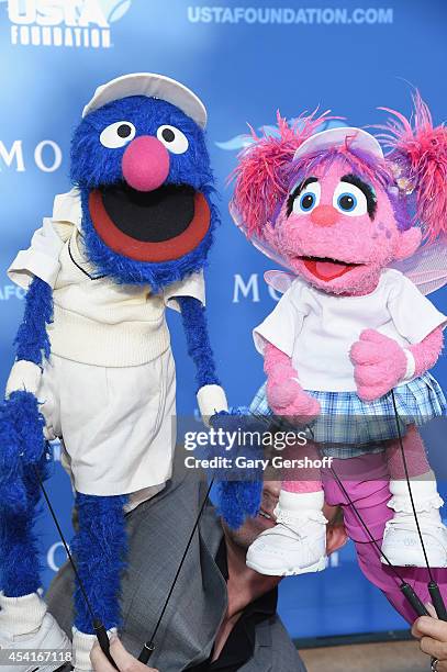 Sesame Street characters Grover and Abby Cadabby attend the 14th Annual USTA Opening Night Gala at USTA Billie Jean King National Tennis Center on...