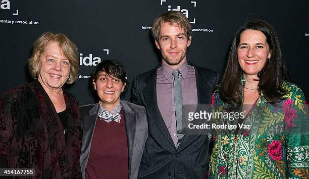 Editor Kate Amend, producers Juli Vizza and Michael Dwyer and director Alicia Dwyer attend the International Documentary Association's 2013 IDA...