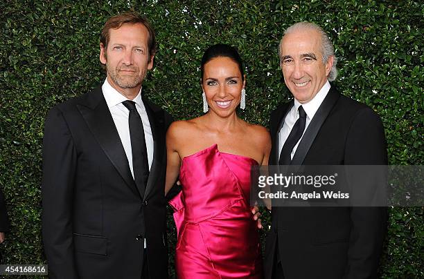 Chairman and CEO Gary Barber , Kevin Ulrich , and Nadine Barber attend the 66th Annual Primetime Emmy Awards held at the Nokia Theatre L.A. Live on...
