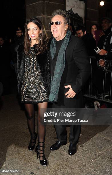 Alessandra Moschillo and Saverio Moschillo attend Teatro Alla Scala 2013/14 Opening on December 7, 2013 in Milan, Italy.