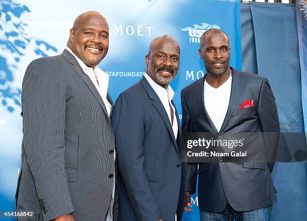 Marvin Winans, BeBe Winans and Carvin Winans attend the 14th Annual USTA Opening Night Gala at USTA Billie Jean King National Tennis Center on August...