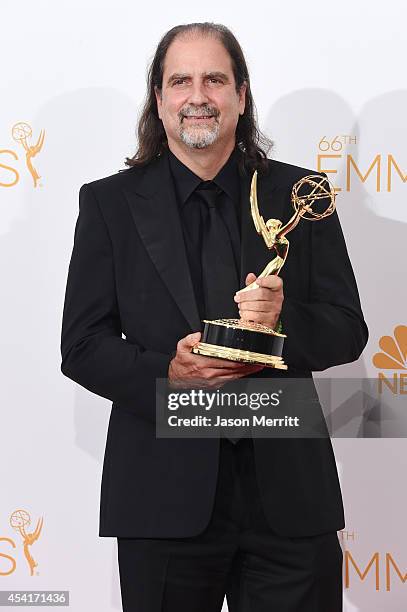 Director Glenn Weiss, winner of the Outstanding Directing for a Variety Special Award for the 67th Tony Awards , poses in the press room during the...