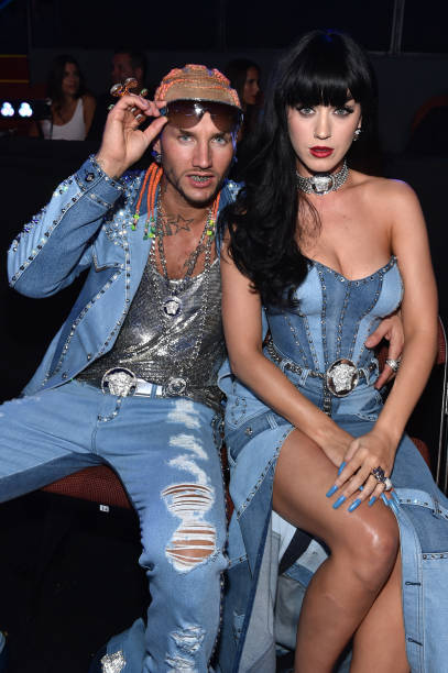 Katy Perry and Riff Raff attend the 2014 MTV Video Music Awards at The Forum on August 24, 2014 in Inglewood, California.