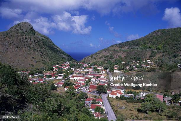Netherlands Antilles, Saba Island, 'the Bottom' Village, Overview.