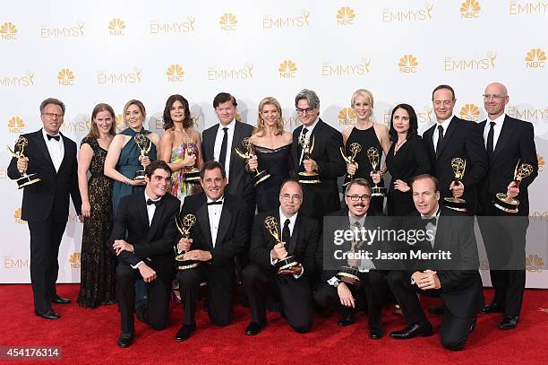 Executive producer Mark Johnson, Co-Executive Producer Melissa Bernstein, Producer Karen Moore, actors Betsy Brandt, Jesse Plemons, Executive...