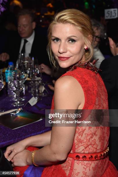 Actress Claire Danes attends the 66th Annual Primetime Emmy Awards Governors Ball held at Los Angeles Convention Center on August 25, 2014 in Los...