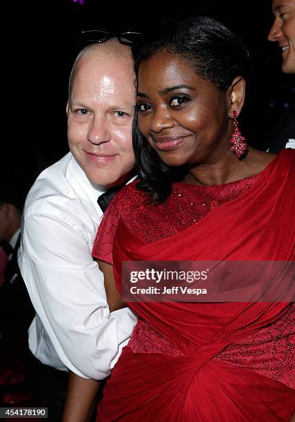 Writer/director/producer Ryan Murphy and actress Octavia Spencer attend the 66th Annual Primetime Emmy Awards Governors Ball held at Los Angeles...