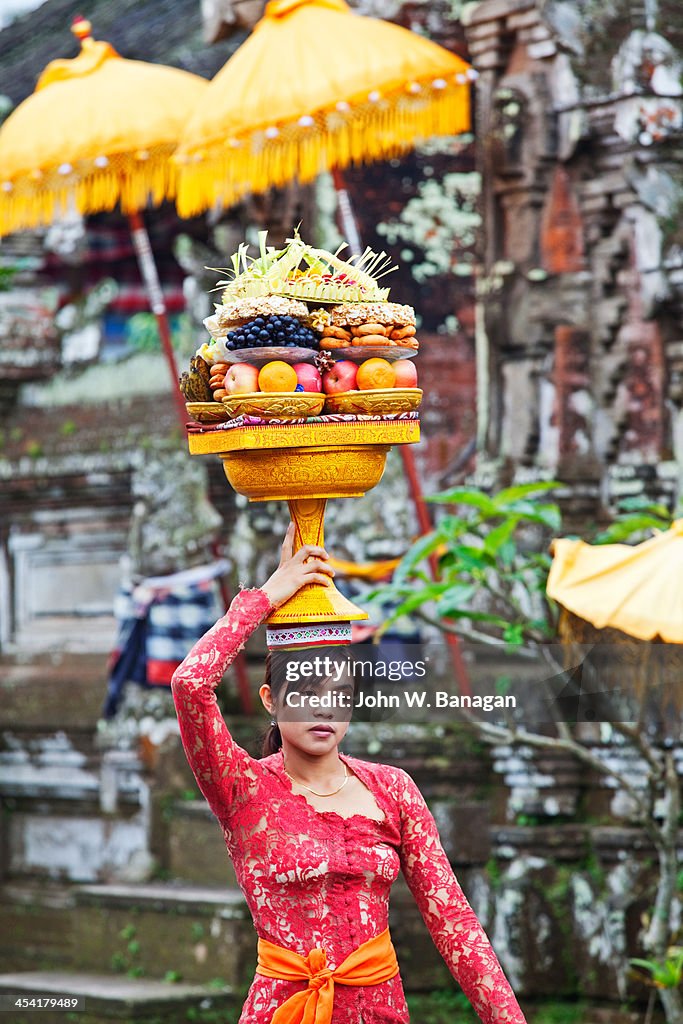 Temple offerings, Ubud, Bali