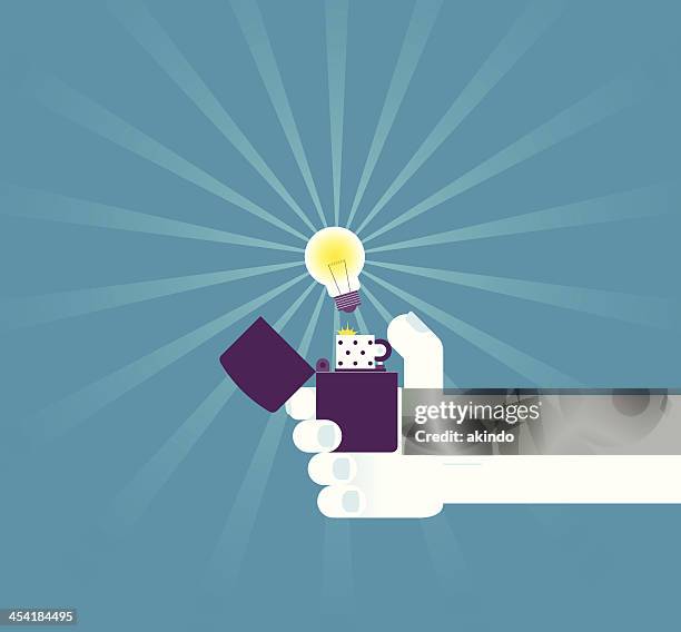 kacha! - cigarette lighter stock illustrations