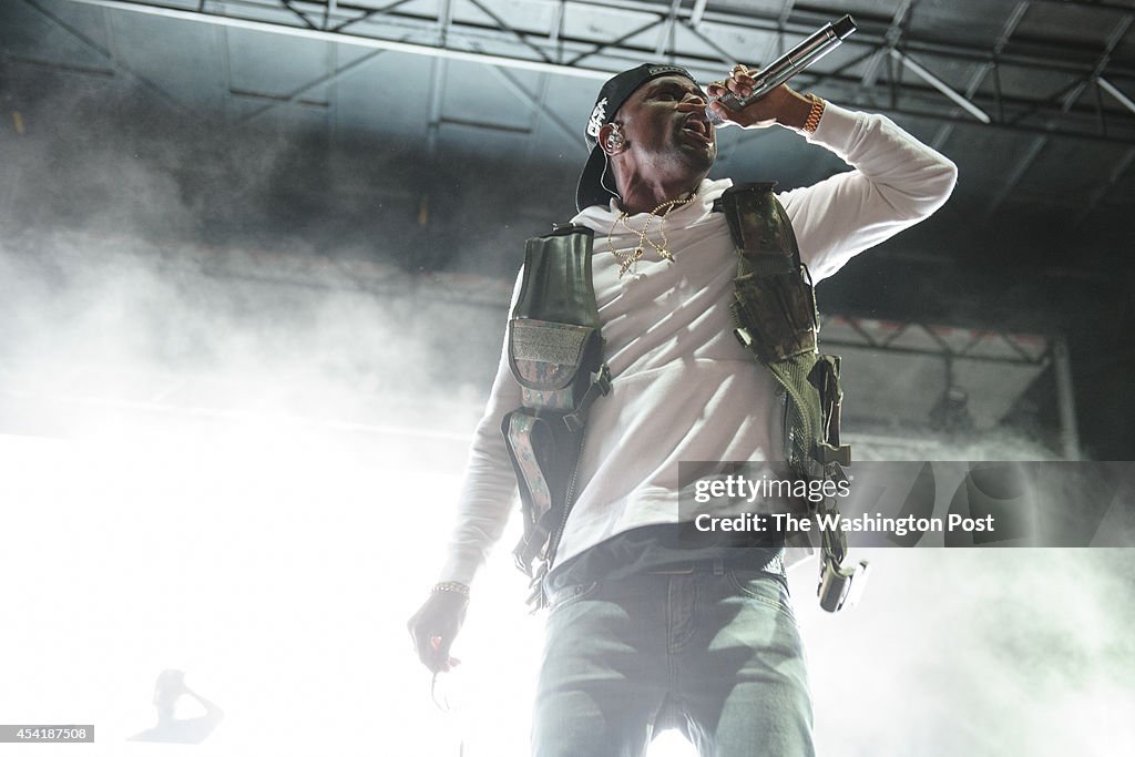 Big Sean performs at the Trillectro Music Festival in Washington, D.C.