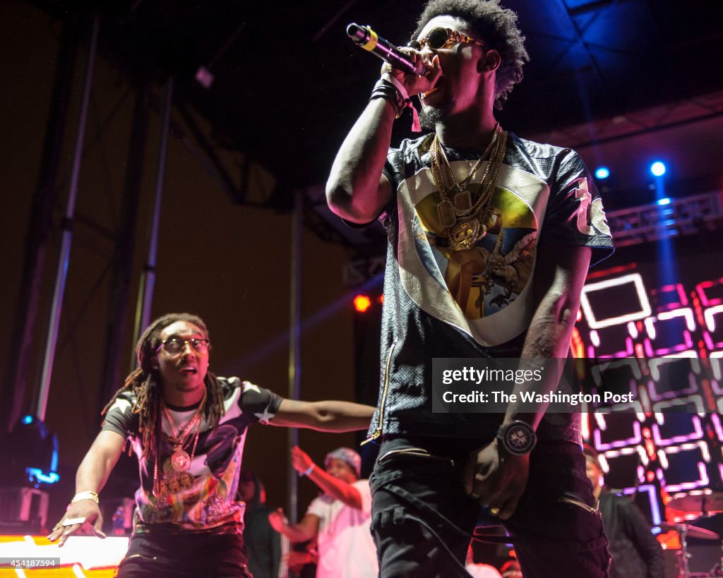 Migos perform at the Trillectro Music Festival in Washington, D.C.