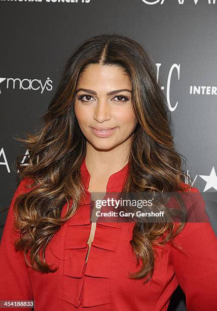 Camila Alves attends the I.N.C. International Concepts Fashion Presentation Hosted By Camila Alves And Ramshackle Glam's Jordan Reid at Macy's...