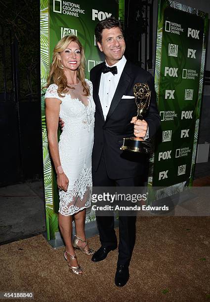 Executive producer Steve Levitan and his wife Krista Levitan arrive at the FOX, 20th Century FOX Television, FX Networks and National Geographic...