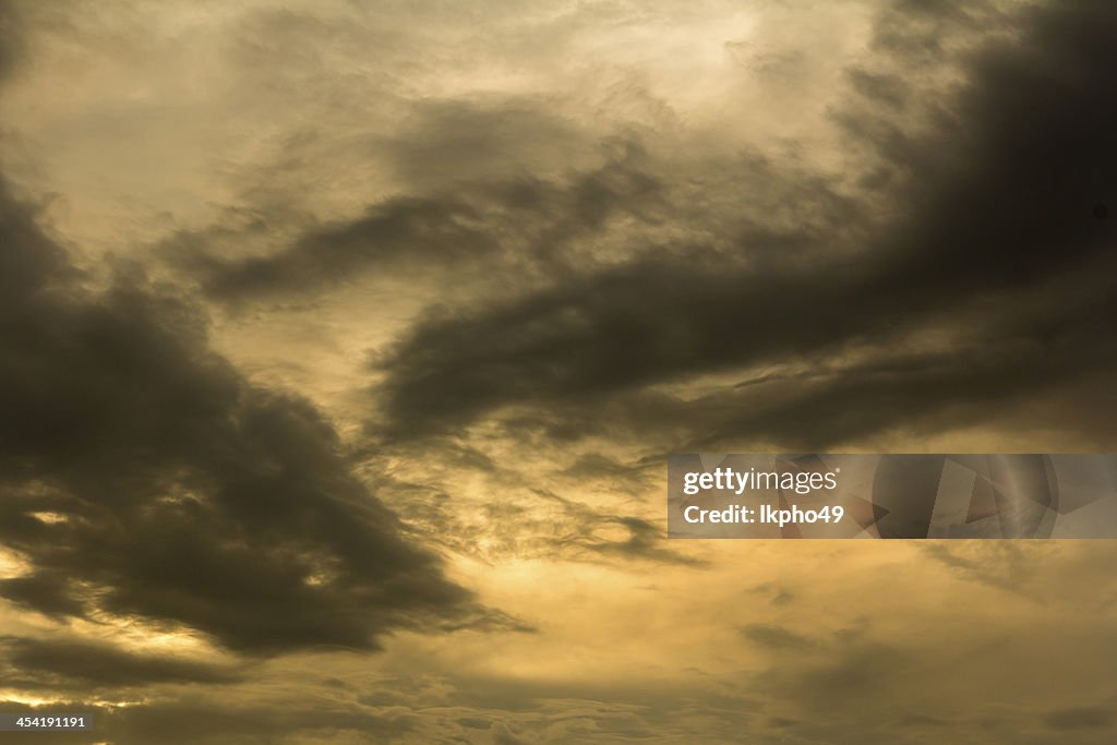 Clouds during sunset