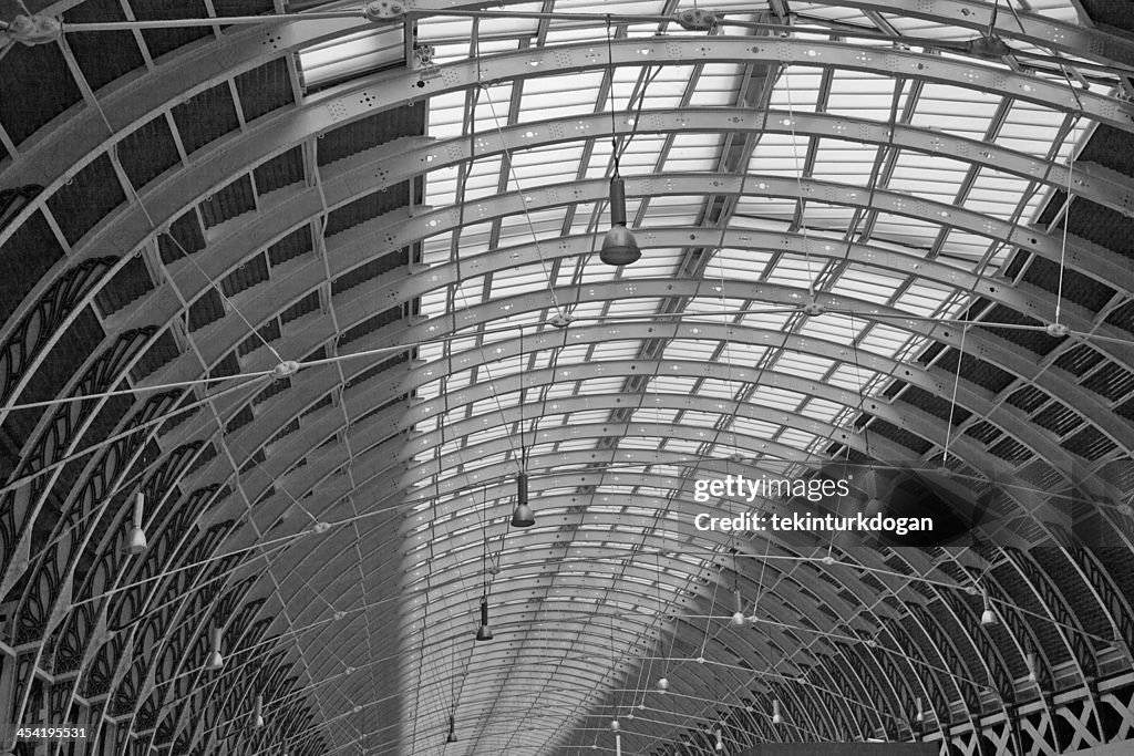 Dach der Bahnhof paddington-station in london, england