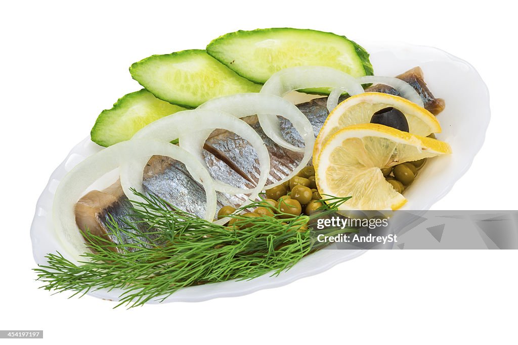 Herring with dill and onion