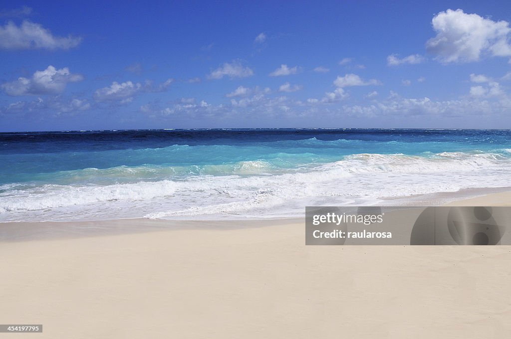 Weißer Sandstrand beach