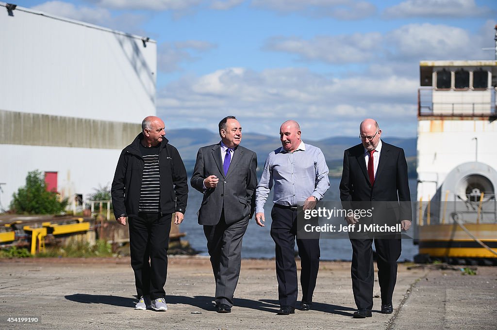 Alex Salmond Visits Ferguson Shipyard