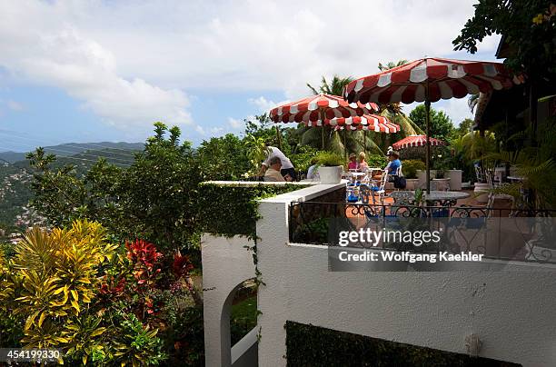 St. Lucia Island, Green Parrot Bar And Restaurant, Patio.