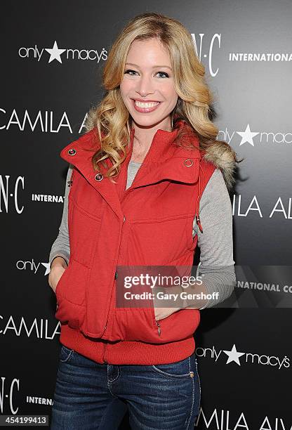 Jordan Reid attends the I.N.C. International Concepts Fashion Presentation Hosted By Camila Alves And Ramshackle Glam's Jordan Reid at Macy's...