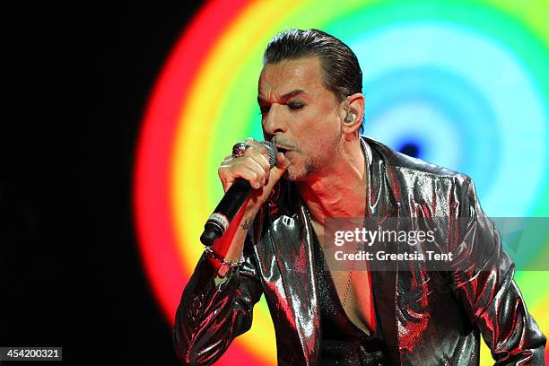 Dave Gahan of Depeche Mode performs at the Ziggo Dome on December 7, 2013 in Amsterdam, Netherlands.