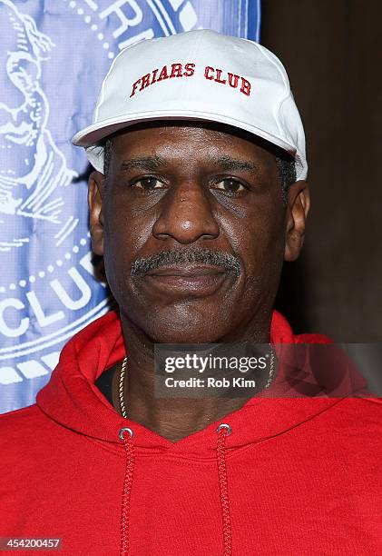Michael Spinks attends the "Cloudy With A Chance of Meatballs 2" Holiday Screening hosted by The Friar's Club at Ziegfeld Theater on December 7, 2013...