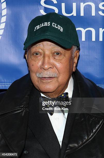 David Dinkins attends the "Cloudy With A Chance of Meatballs 2" Holiday Screening hosted by The Friar's Club at Ziegfeld Theater on December 7, 2013...