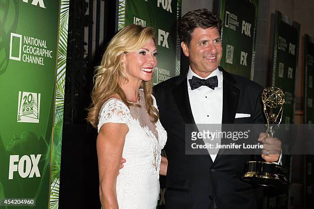 Executive producer Steve Levitan and his wife Krista Levitan arrive at the FOX, 20th Century FOX Television, FX Networks and National Geographic...