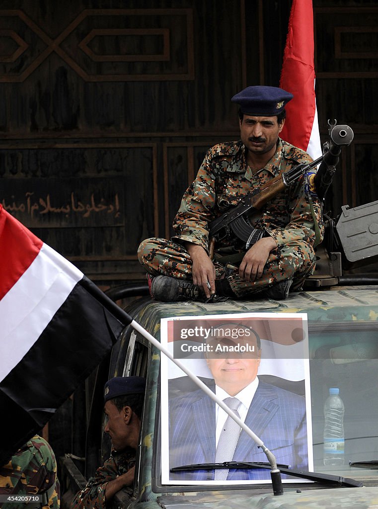 Pro-government rally in Yemen