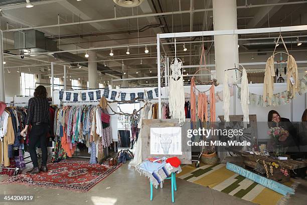 General view of the atmosphere during A Current Affair: Pop Up Vintage Marketplace at Cooper Design Space on December 7, 2013 in Los Angeles,...