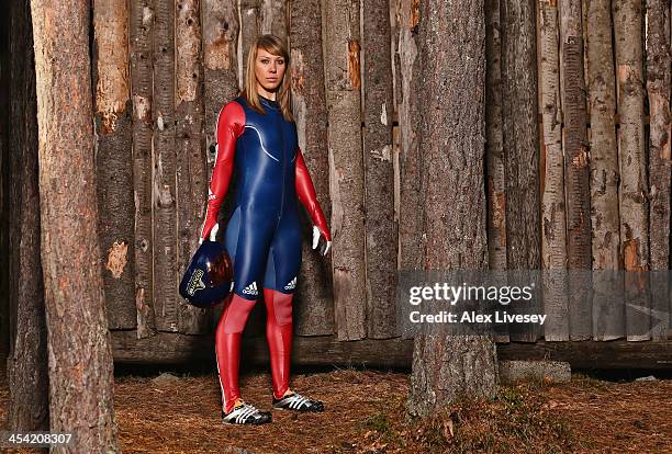 Donna Creighton of the Team GB Skeleton Team poses for a portrait on October 15, 2013 in Lillehammer, Norway.
