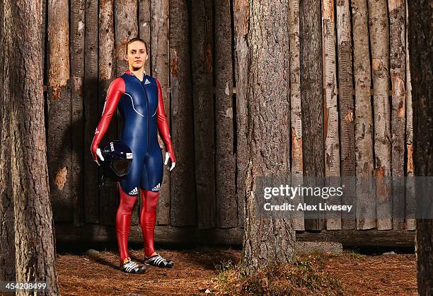 Rose McGrandle of the Team GB Skeleton Team poses for a portrait on October 15, 2013 in Lillehammer, Norway.