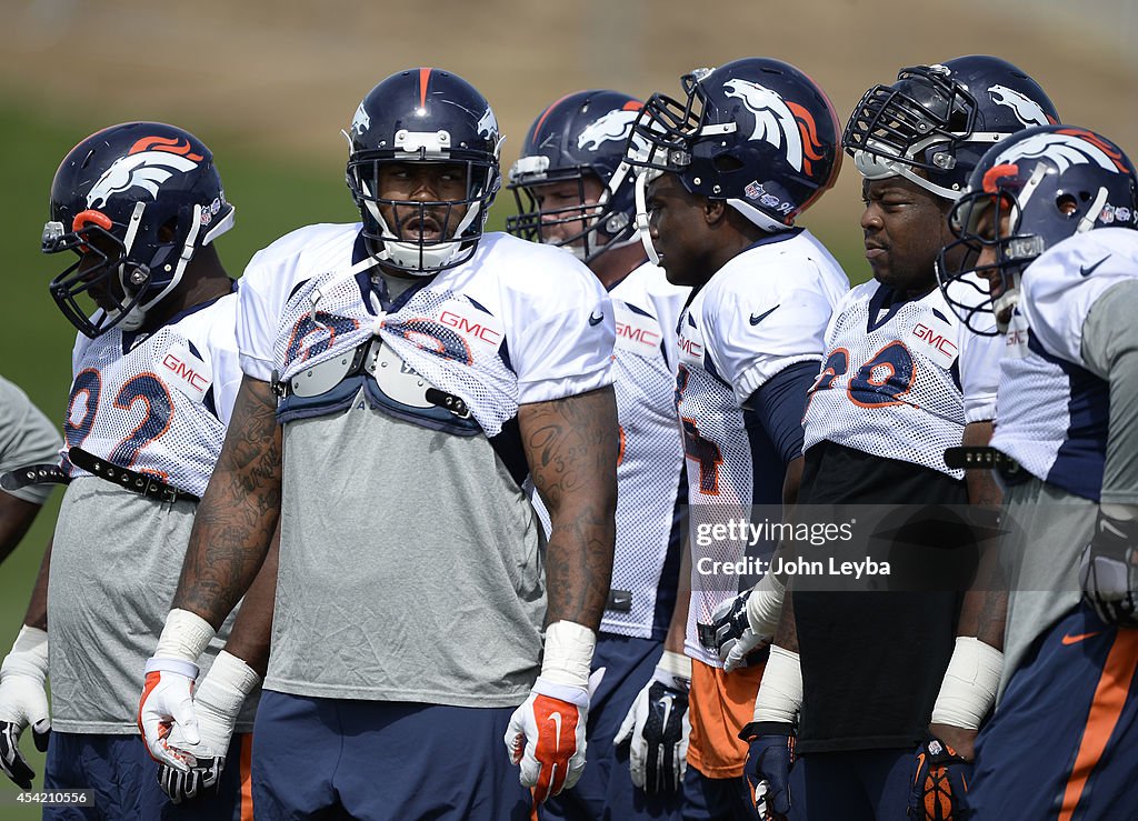 Denver Broncos practice at Dove Valley