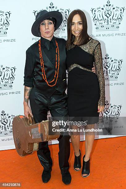 Dregen attend Polar Music Prize at Stockholm Concert Hall on August 26, 2014 in Stockholm, Sweden.