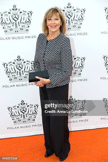 Lill Lindfors attend Polar Music Prize at Stockholm Concert Hall on August 26, 2014 in Stockholm, Sweden.