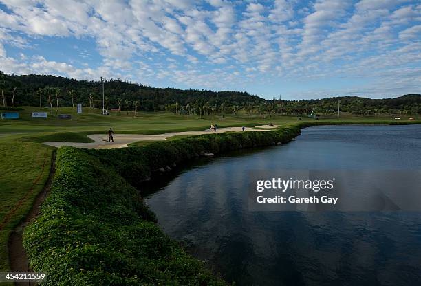 General view of the eighteenth course, at Sun rise of the last day of the Swinging Skirts 2013 World Ladies Masters, at Miramar Golf & Country Club...