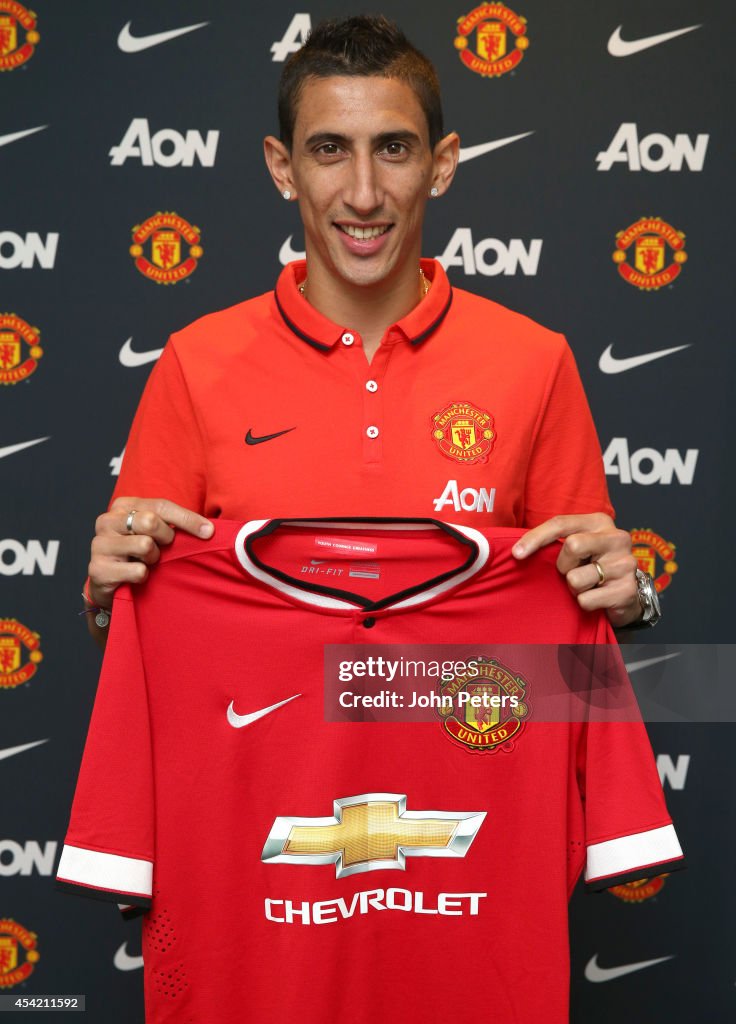 Manchester United Unveil Record Signing Angel di Maria