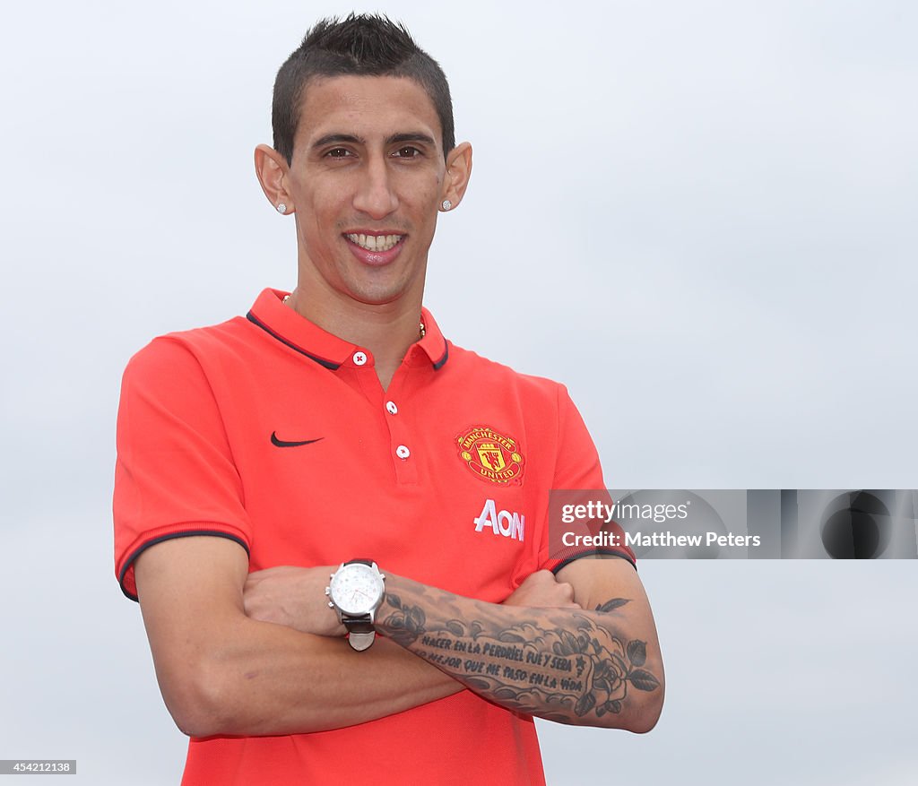 Manchester United Unveil Record Signing Angel di Maria