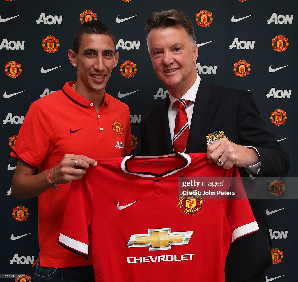 Manchester United Unveil Record Signing Angel di Maria