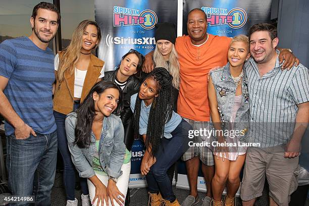 Radio personality Rich Davis, singer Emmalyn Estrada, radio personality Nicole Ryan, singers Natasha Slayton, Simone Battle, Lauren Bennett, radio...