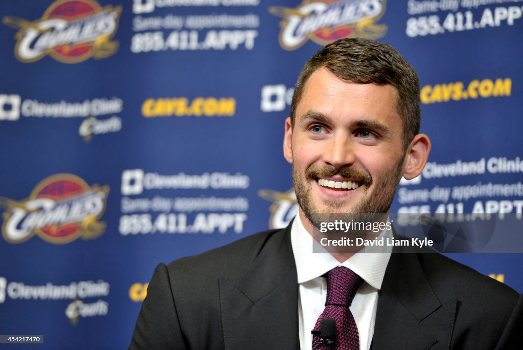 Cleveland Cavaliers Introduce Recently Acquired Kevin Love